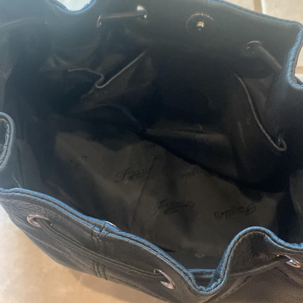 Fossil Leather Drawstring Bag - Picture 5 of 8